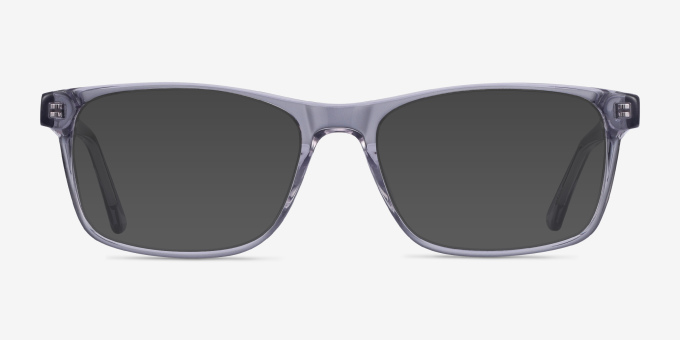Pochi Gray AcetateEyeglass Frames from EyeBuyDirect, with Tinted Lenses