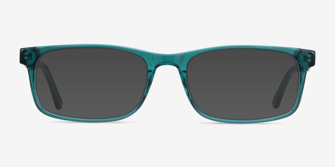 Vista Teal AcétateMontures de lunettes de vue d'EyeBuyDirect, Avec des Verres Teintés