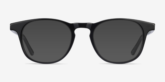 Alastor Black AcetateEyeglass Frames from EyeBuyDirect, with Tinted Lenses