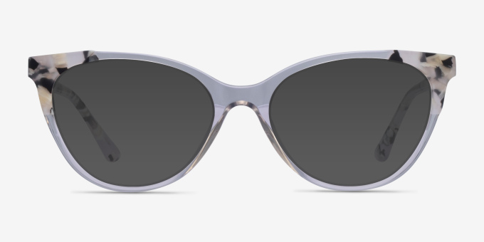 Dorset Clear Tortoise AcetateEyeglass Frames from EyeBuyDirect, with Tinted Lenses