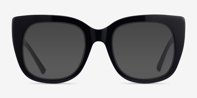Unique Black & Panther AcetateEyeglass Frames from EyeBuyDirect, with Tinted Lenses