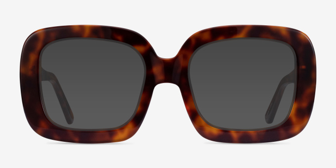 Gloria Tortoise AcetateEyeglass Frames from EyeBuyDirect, with Tinted Lenses
