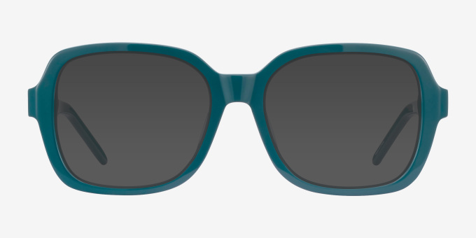 Renee Teal AcetateEyeglass Frames from EyeBuyDirect, with Tinted Lenses
