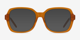 Renee Mellow Yellow Acétate Montures de lunettes de vue d'EyeBuyDirect, with Tinted Lenses