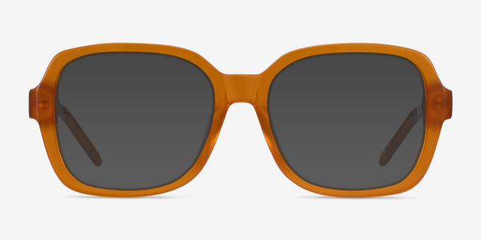 Renee Mellow Yellow AcetateEyeglass Frames from EyeBuyDirect, with Tinted Lenses
