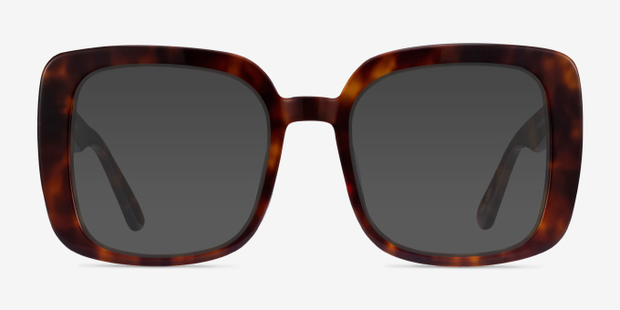 Heather Tortoise AcetateEyeglass Frames from EyeBuyDirect, with Tinted Lenses