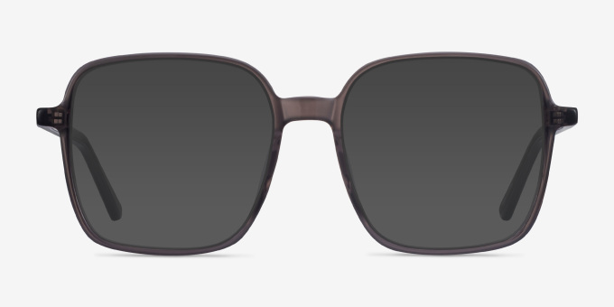Sixto Gray AcetateEyeglass Frames from EyeBuyDirect, with Tinted Lenses