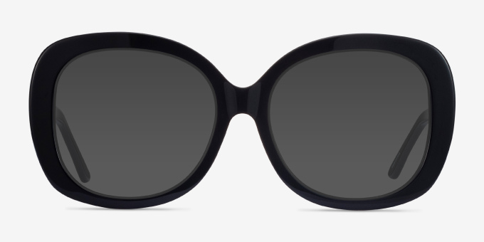 Pamela Black AcetateEyeglass Frames from EyeBuyDirect, with Tinted Lenses