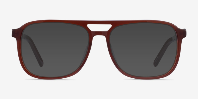 Russell Brown AcetateEyeglass Frames from EyeBuyDirect, with Tinted Lenses