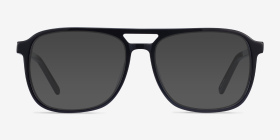 Russell Noir Acétate Montures de lunettes de vue d'EyeBuyDirect, with Tinted Lenses