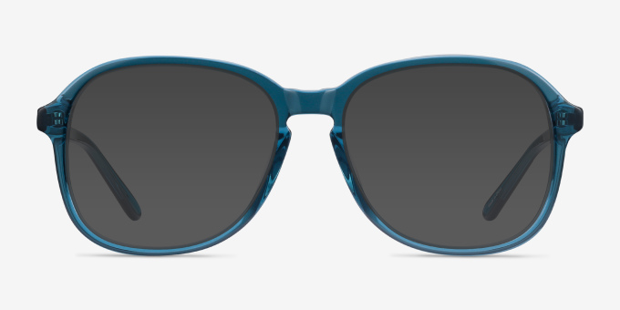 Randy Teal AcetateEyeglass Frames from EyeBuyDirect, with Tinted Lenses
