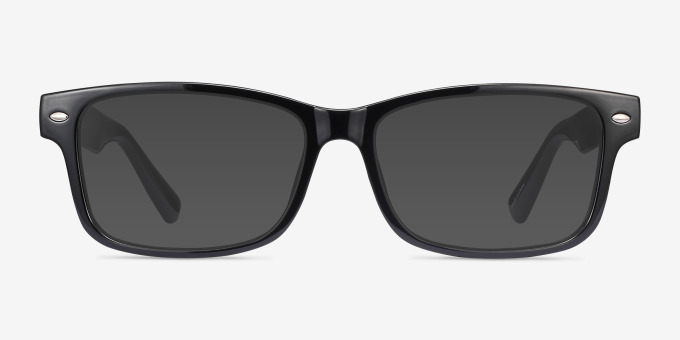 Persisto Black PlasticEyeglass Frames from EyeBuyDirect, with Tinted Lenses