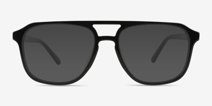 Effect Black AcetateEyeglass Frames from EyeBuyDirect, with Tinted Lenses