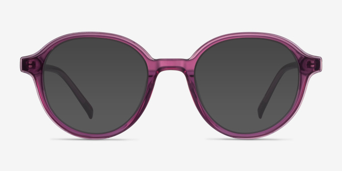 Satisfy Cassis AcetateEyeglass Frames from EyeBuyDirect, with Tinted Lenses