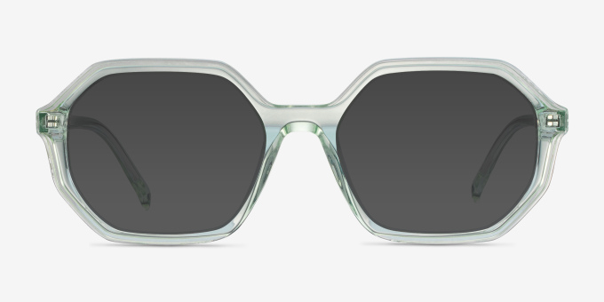 Dream Clear Green AcetateEyeglass Frames from EyeBuyDirect, with Tinted Lenses