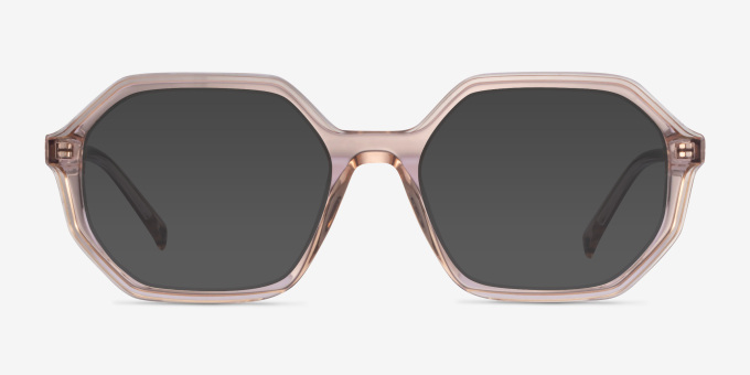 Dream Clear Brown AcetateEyeglass Frames from EyeBuyDirect, with Tinted Lenses