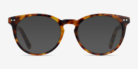 Morning Warm Tortoise Acetate Eyeglass Frames from EyeBuyDirect, with Tinted Lenses