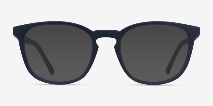 Persea Abyssal Blue PlasticEyeglass Frames from EyeBuyDirect, with Tinted Lenses