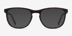 Catalpa Light Tortoise Plastique Montures de lunettes de vue d'EyeBuyDirect, with Tinted Lenses