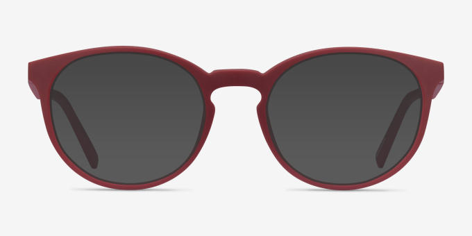 Citrus Crimson PlasticEyeglass Frames from EyeBuyDirect, with Tinted Lenses