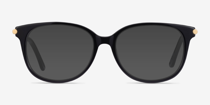 Jasmine Black AcetateEyeglass Frames from EyeBuyDirect, with Tinted Lenses