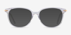 Jasmine Transparent Acétate Montures de lunettes de vue d'EyeBuyDirect, with Tinted Lenses
