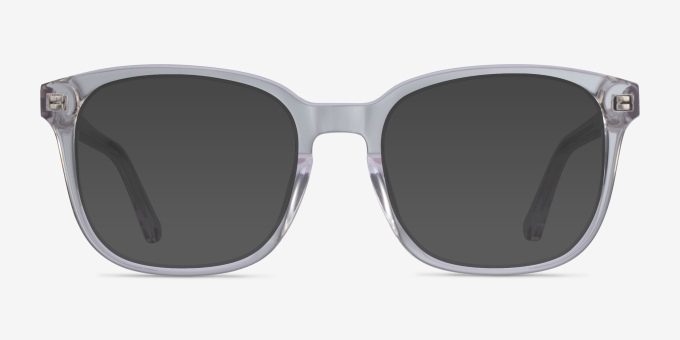 Tower Clear AcetateEyeglass Frames from EyeBuyDirect, with Tinted Lenses