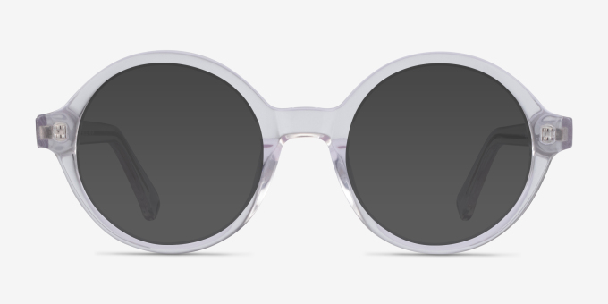 Groove Clear AcetateEyeglass Frames from EyeBuyDirect, with Tinted Lenses