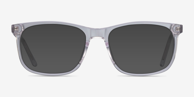 Ballast Transparent AcétateMontures de lunettes de vue d'EyeBuyDirect, Avec des Verres Teintés