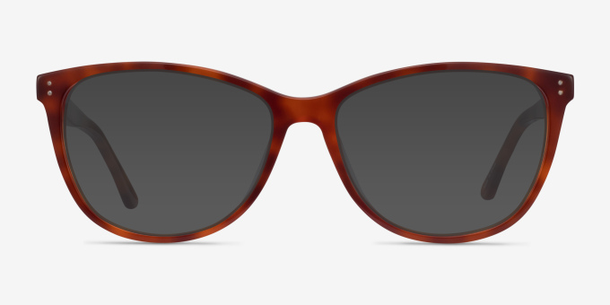 Solitaire Tortoise AcetateEyeglass Frames from EyeBuyDirect, with Tinted Lenses
