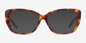 Elegance Écailles Acétate Montures de lunettes de vue d'EyeBuyDirect, with Tinted Lenses