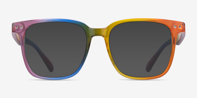 Freedom Arc-en-ciel PlastiqueMontures de lunettes de vue d'EyeBuyDirect, Avec des Verres Teintés