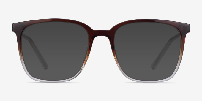 House Gradient Brown MetalEyeglass Frames from EyeBuyDirect, with Tinted Lenses