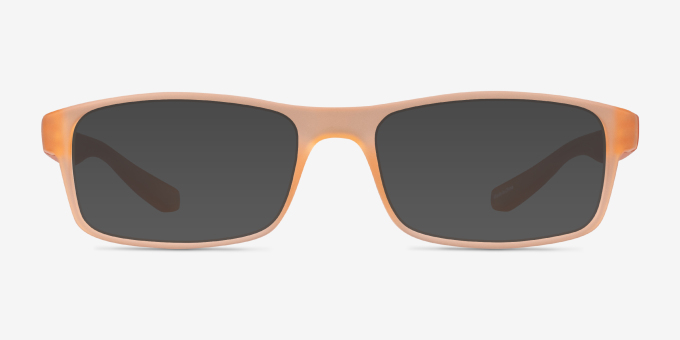 Over Light Orange PlasticEyeglass Frames from EyeBuyDirect, with Tinted Lenses
