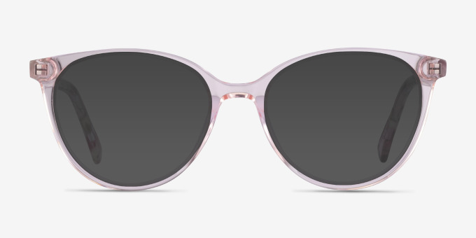 Friend Clear Pink Floral AcetateEyeglass Frames from EyeBuyDirect, with Tinted Lenses