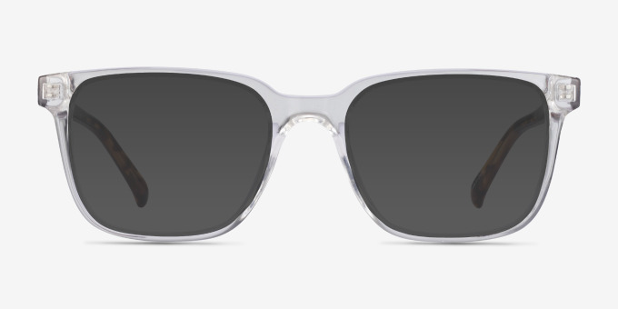 Boat Clear Tortoise PlasticEyeglass Frames from EyeBuyDirect, with Tinted Lenses