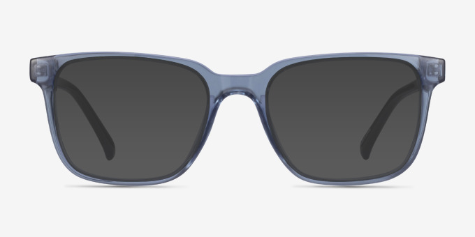 Boat Clear Blue PlasticEyeglass Frames from EyeBuyDirect, with Tinted Lenses