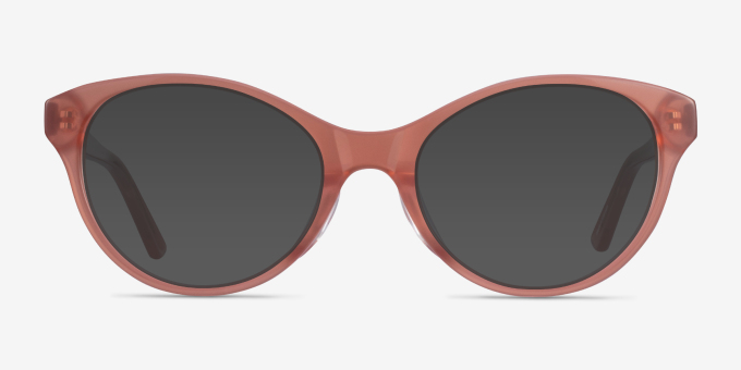 Dilly Pink AcetateEyeglass Frames from EyeBuyDirect, with Tinted Lenses