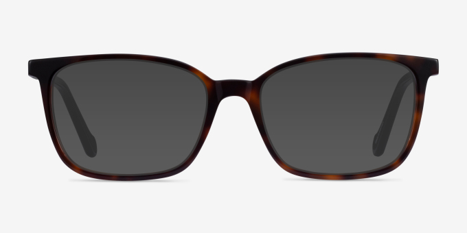 Travel Tortoise Black AcetateEyeglass Frames from EyeBuyDirect, with Tinted Lenses