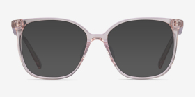 Latte Clear Pink Acétate Montures de lunettes de vue d'EyeBuyDirect, with Tinted Lenses