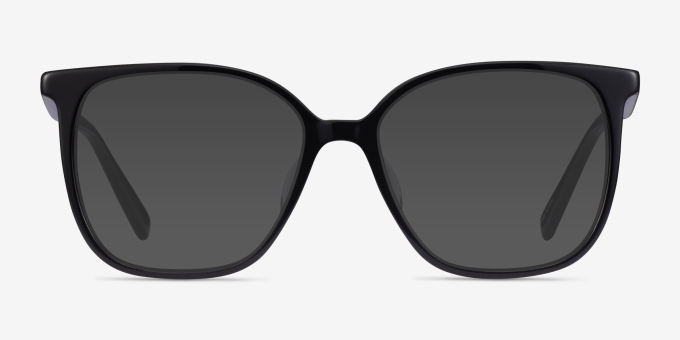 Latte Black AcetateEyeglass Frames from EyeBuyDirect, with Tinted Lenses