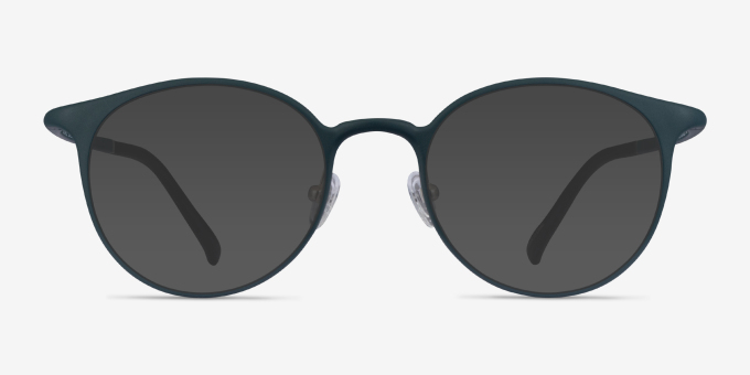 Solace Matte Green PlasticEyeglass Frames from EyeBuyDirect, with Tinted Lenses