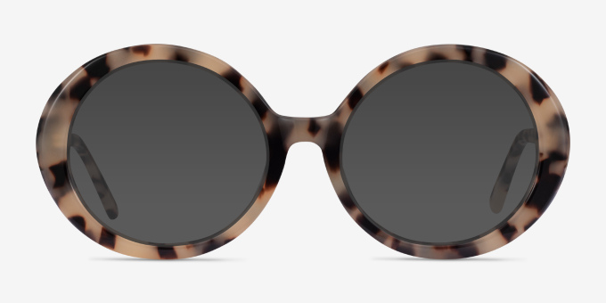 Voila Ivory Tortoise AcetateEyeglass Frames from EyeBuyDirect, with Tinted Lenses