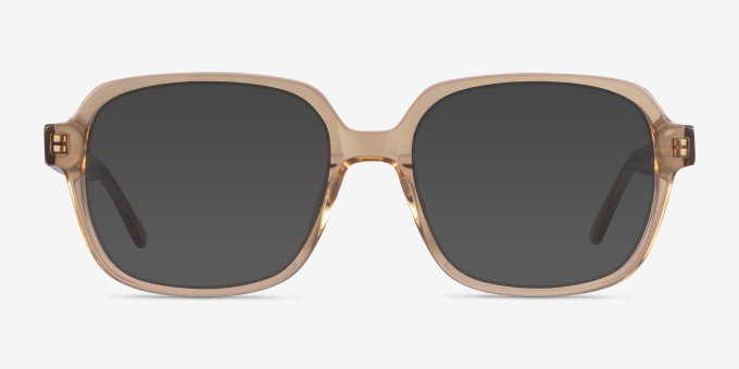Kurt Clear Brown AcetateEyeglass Frames from EyeBuyDirect, with Tinted Lenses