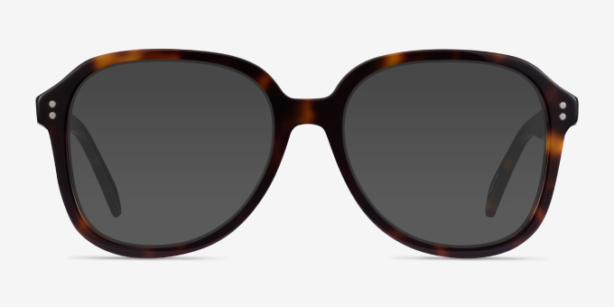 Tripp Tortoise AcetateEyeglass Frames from EyeBuyDirect, with Tinted Lenses