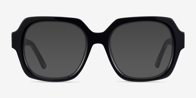 Ellen Black AcetateEyeglass Frames from EyeBuyDirect, with Tinted Lenses