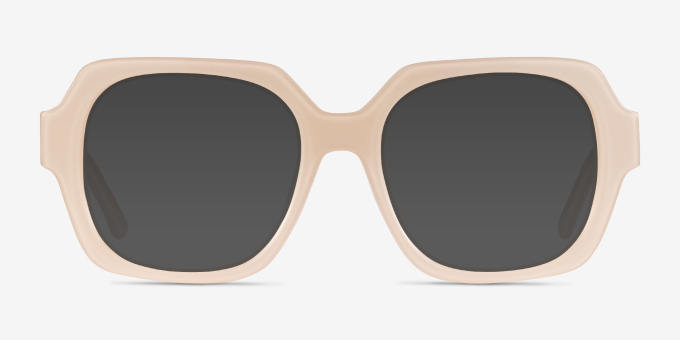Ellen Cream AcetateEyeglass Frames from EyeBuyDirect, with Tinted Lenses