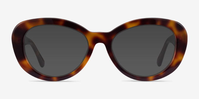 Dahlia Tortoise AcetateEyeglass Frames from EyeBuyDirect, with Tinted Lenses