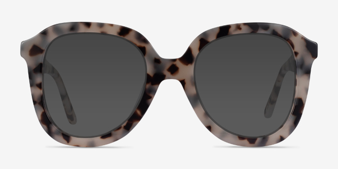 Cathy Ivory Tortoise AcetateEyeglass Frames from EyeBuyDirect, with Tinted Lenses