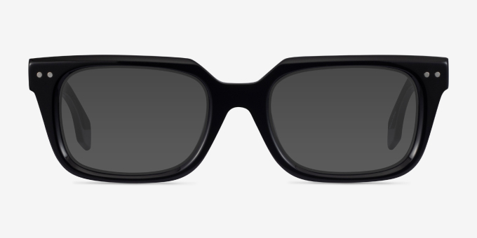 Kit Black AcetateEyeglass Frames from EyeBuyDirect, with Tinted Lenses
